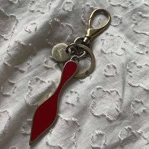 Authentic Christian Louboutin (gold) Keychain❤️